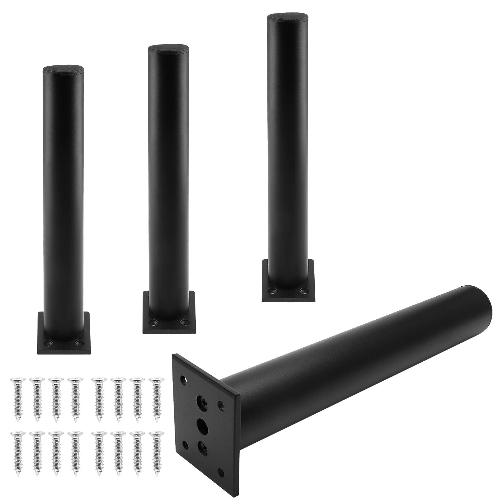 Set of 4 Furniture Legs 10 Inch Adjustable Aluminum Alloy Cabinet Legs Metal …