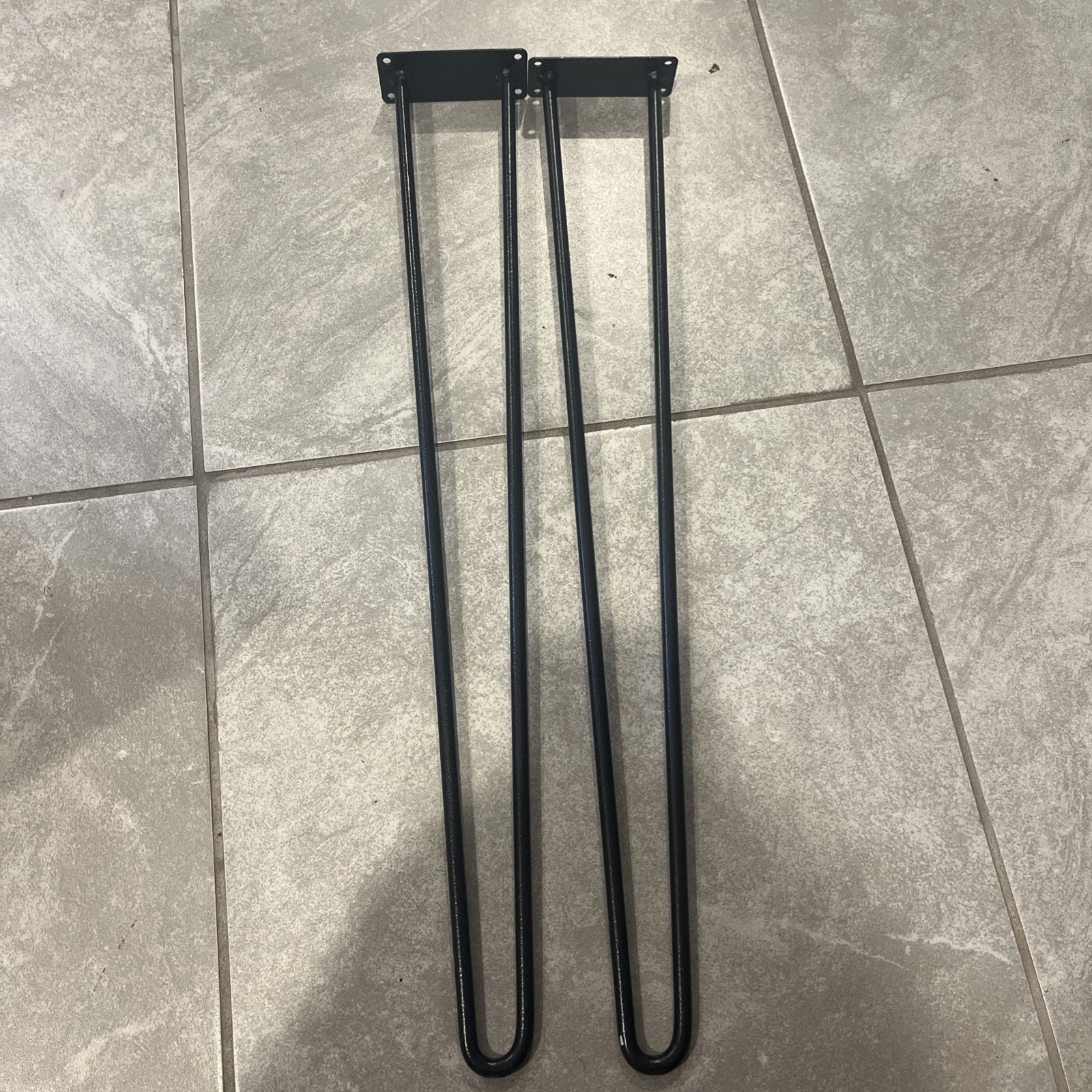Set of 4 2 X 10″ hairpin table legs and 2 X 26.5