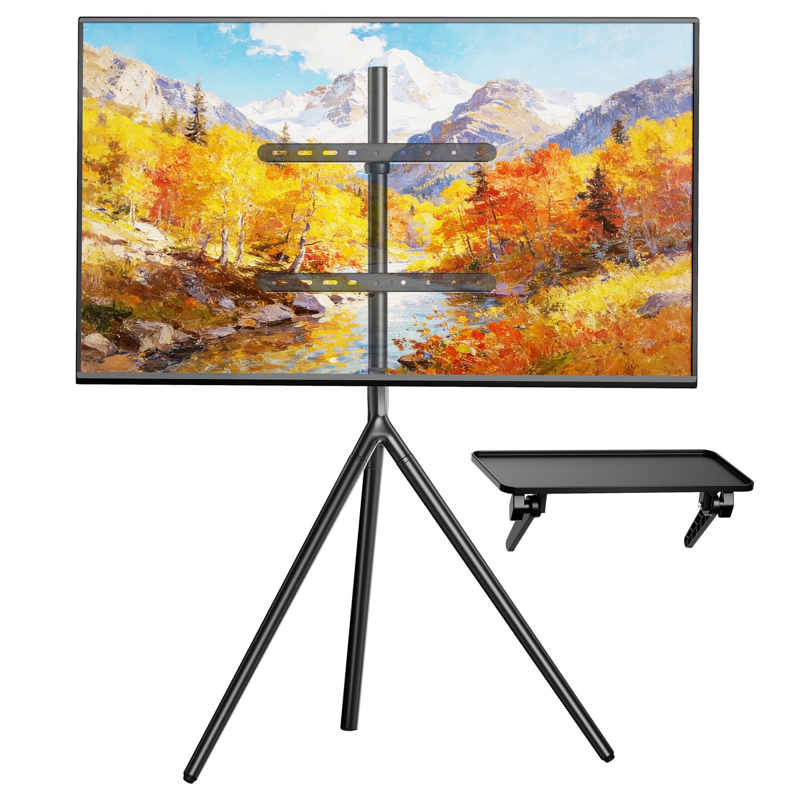 ** NEW Tripod TV Stand | 45-65 inch | Swivel | Cable Management | Black