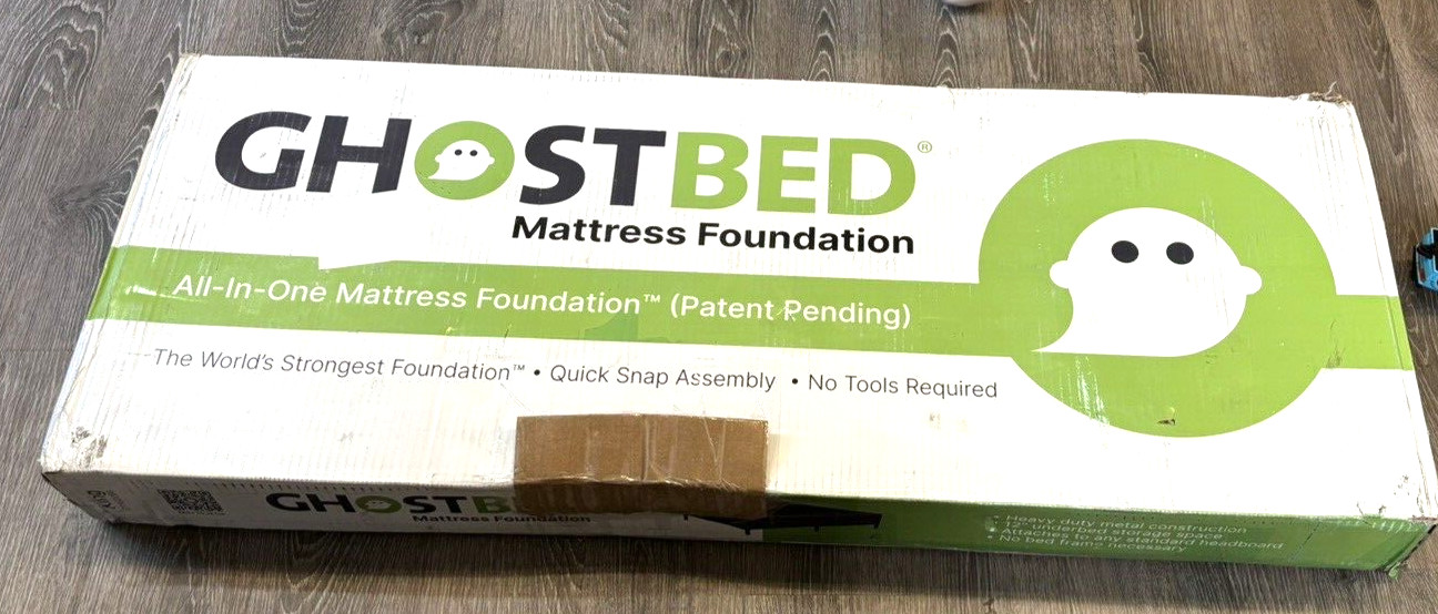 GhostBed Premium Quality-Easy to Assemble All-in-One Mattress Foundation King