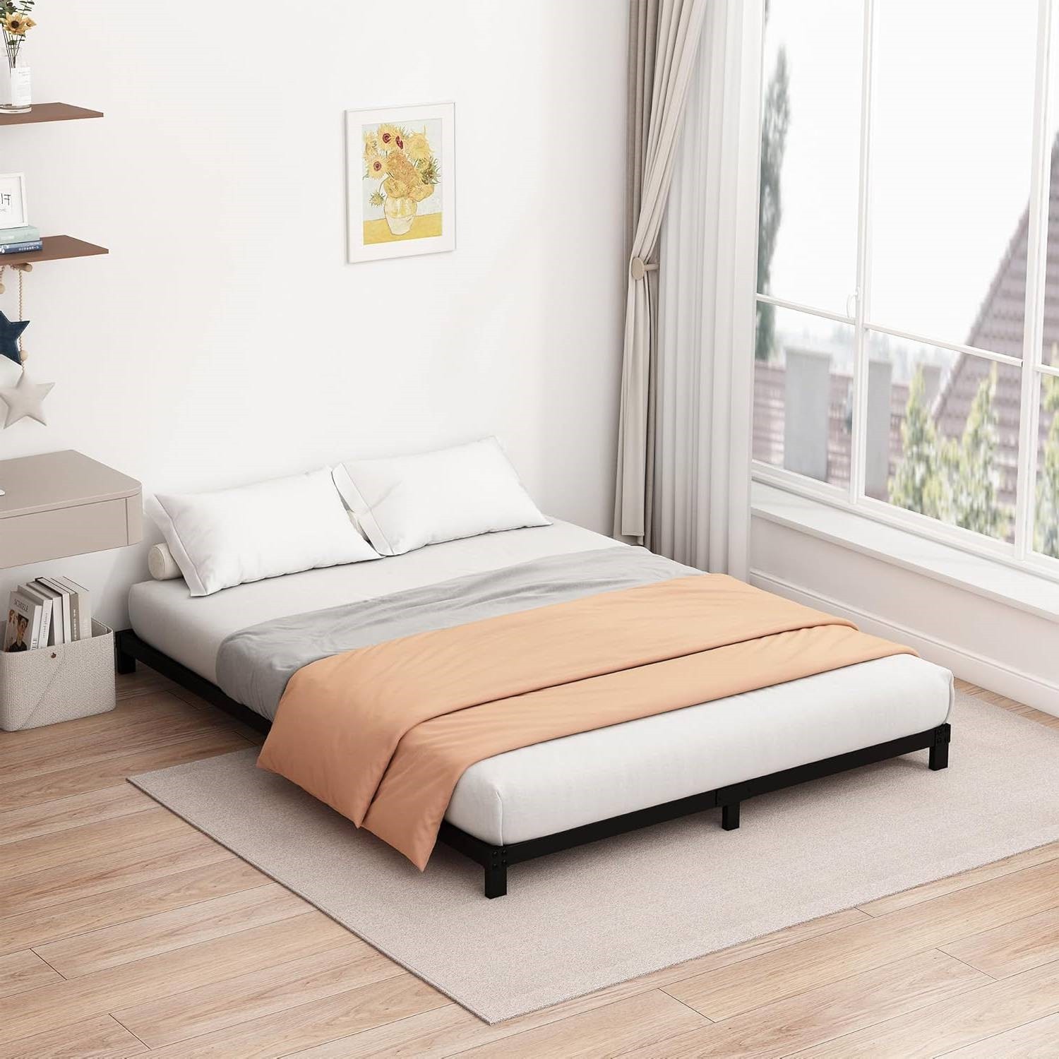 Full 5 Inch Heavy Duty Metal Bed Frame 3000 lb Weight Capacity