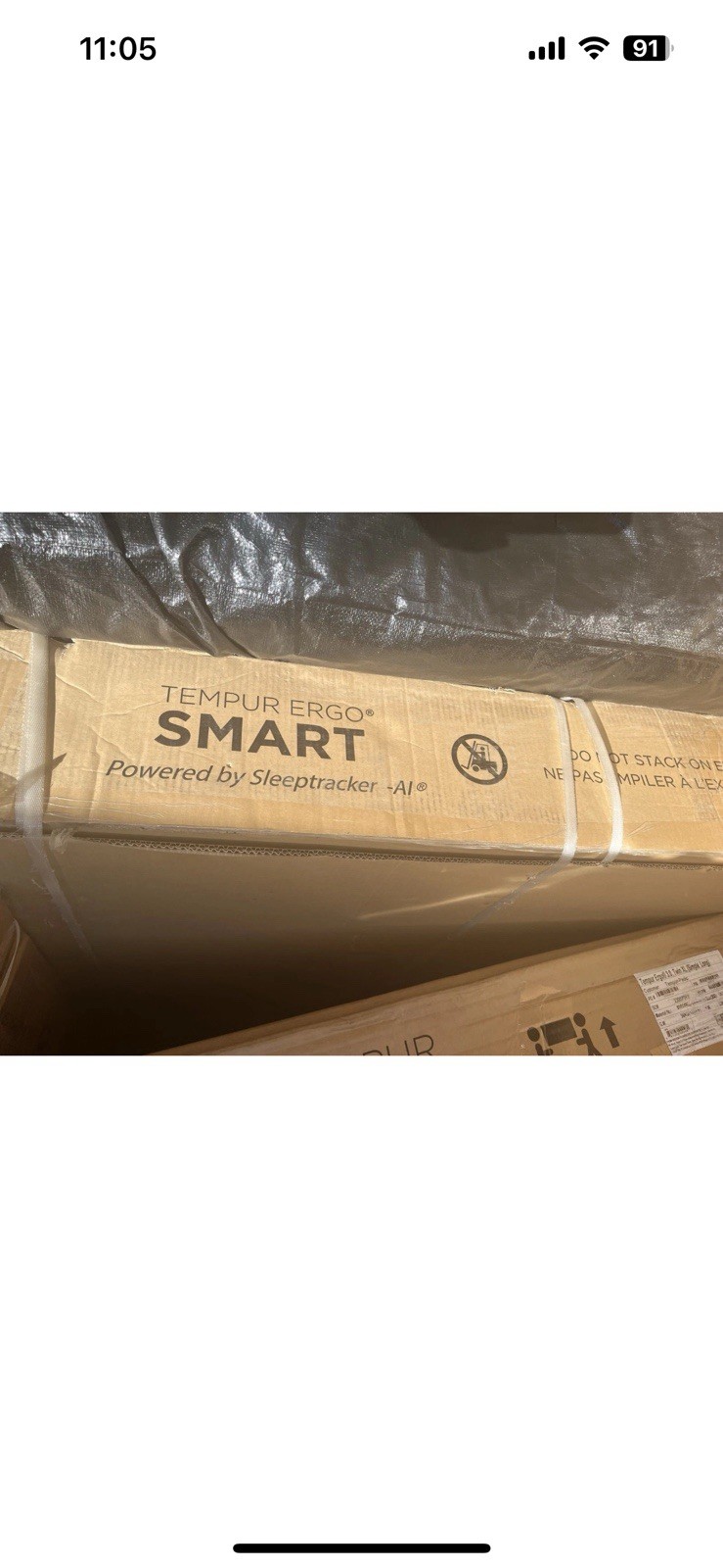 King TempurPedic LuxeBreeze Hybrid 2.0 Medium Mattress+ Ergo Smart Adjustable