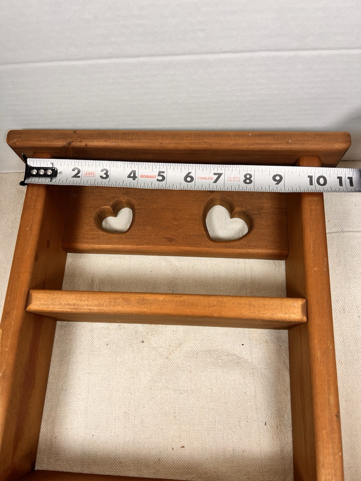 Heart Wooden Shelf Vintage 1980’s Country Farmhouse, Cottage Grandmacore