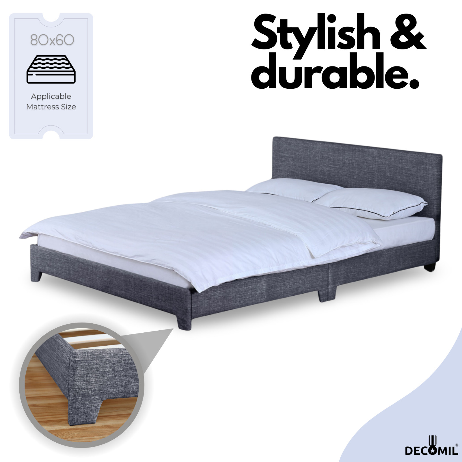 king size bed frame with headboard