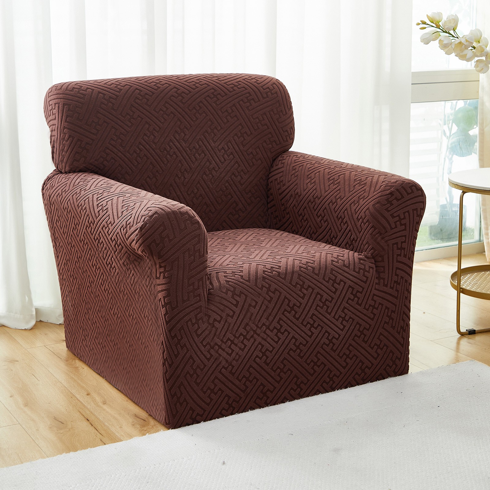 Thick Stretch Jacquard Sofa Cover 360° Couch Protection Anti-Slip Pet Friendly