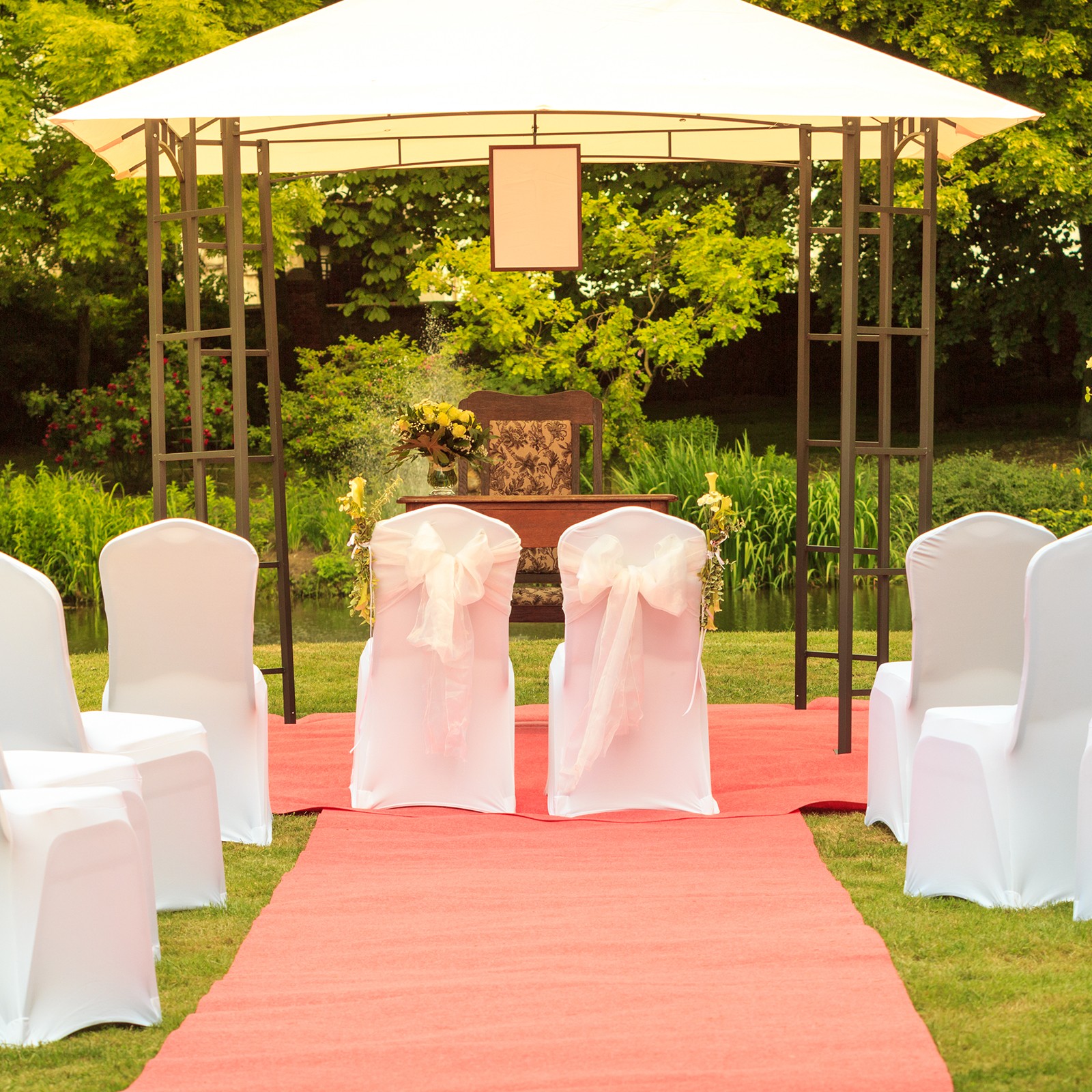 Polyester Spandex Chair Cover 85-105cm Banquet Chair Slipcovers, Black