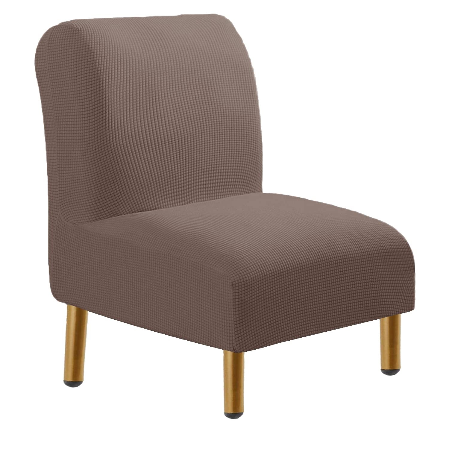 Armless Chair Slipcovers Stretch Spandex Jacquard Single Sofa Slipcover, Arml…