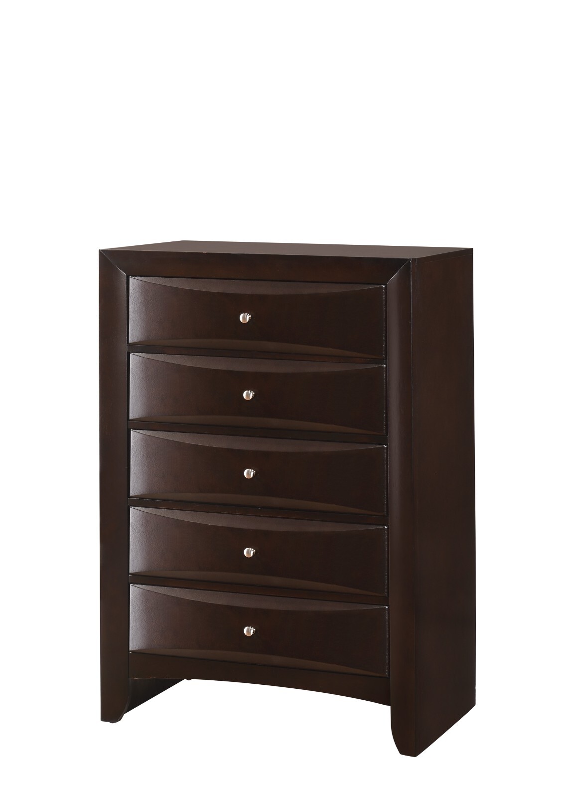 Contemporary Style 6Pc Queen Size Bed Dresser Mirror Nightstand and Chest Set