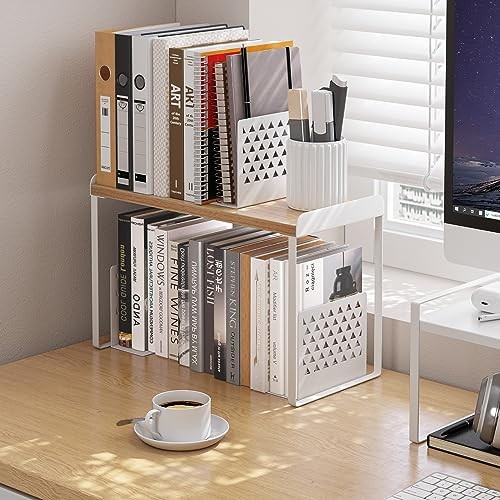 Mitus Shelf Organizer and Storage, Tiered Wood Cabinet Rack for The Kitchen
