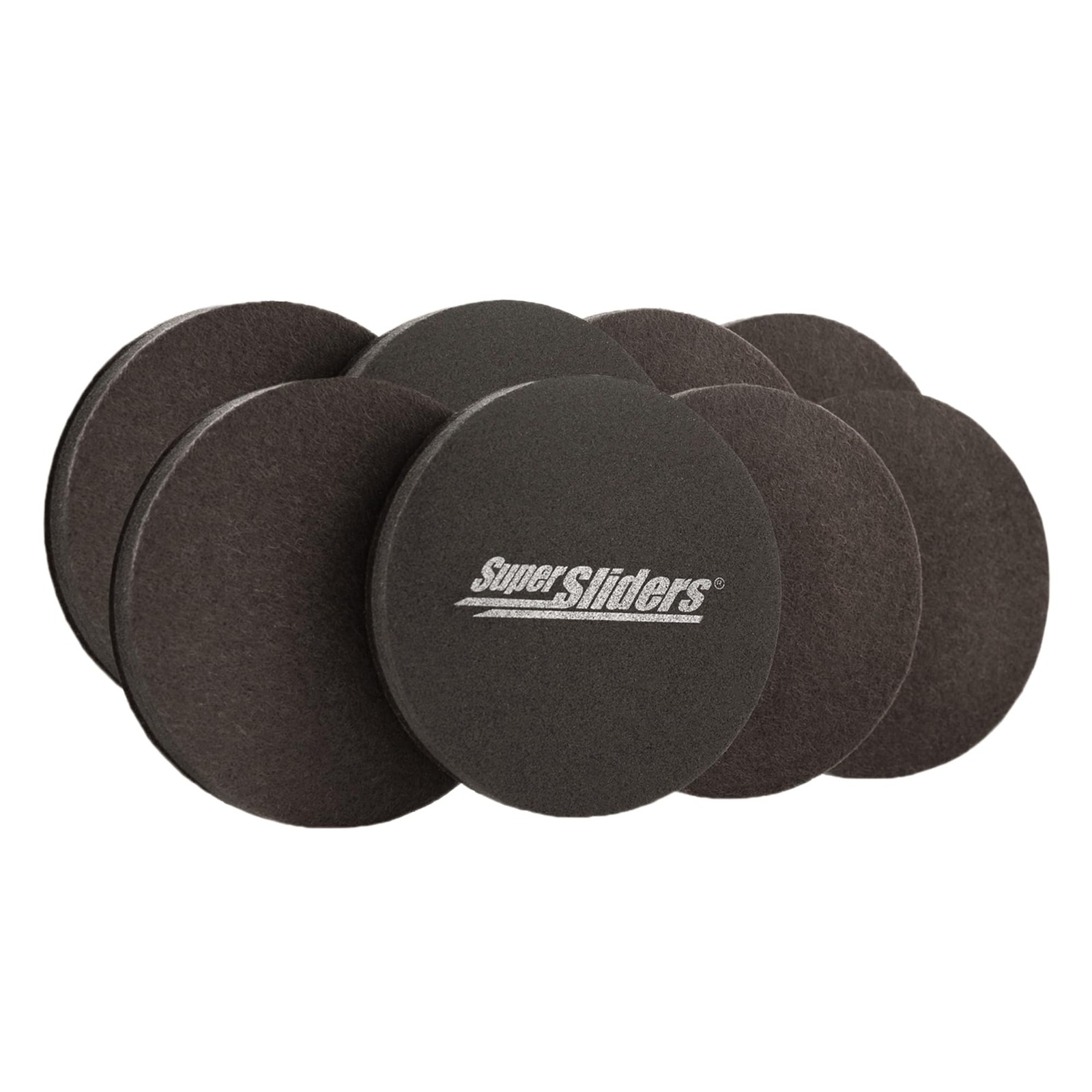Super Sliders 2.5in Furniture Sliders Reusable Hardwood 8 Pack