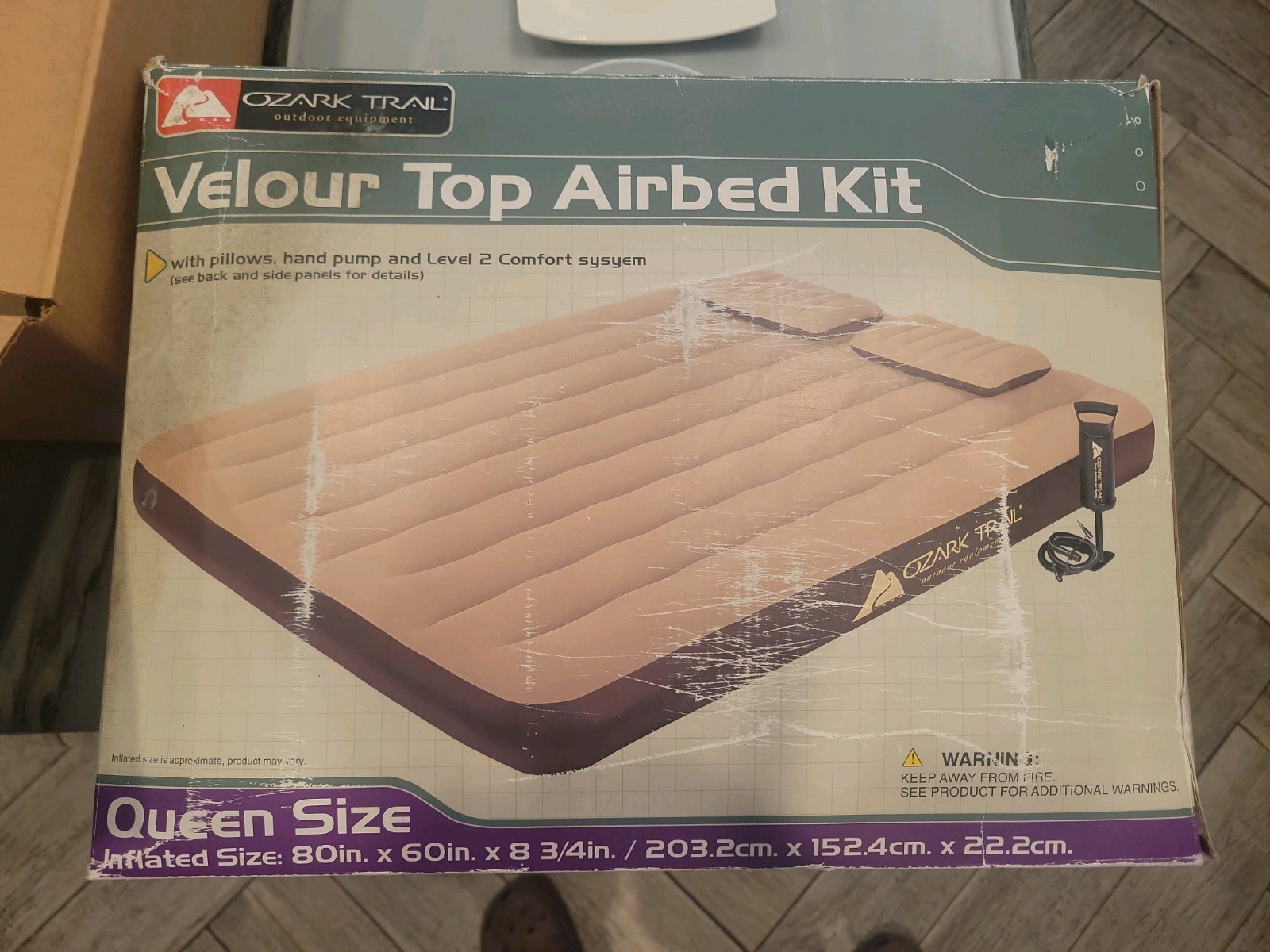 Velour Top Airbed Kit Queen Size