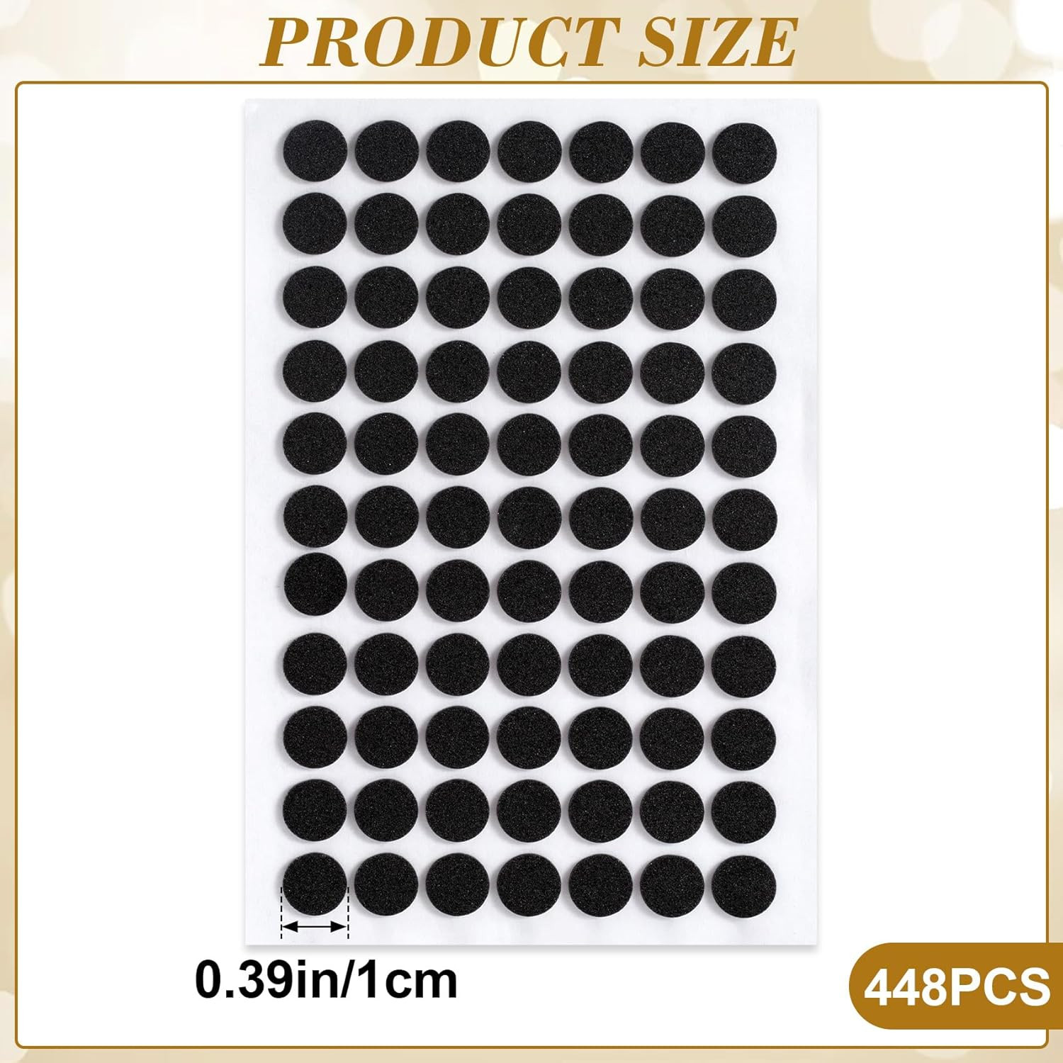 448 Pcs Small Felt Furniture Pads, Self-Adhesive EVA Foam Dot Circles, Round …
