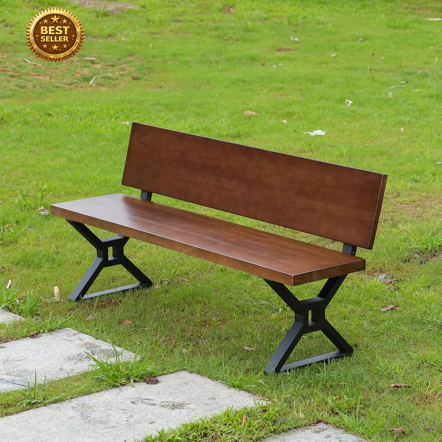 16in Metal Bench Legs Set of 2 Heavy Duty Steel Backrest Bracket DIY Furniture