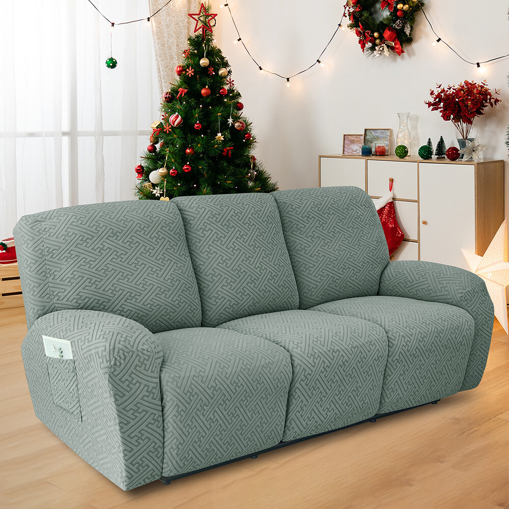 1/2/3 Seater Elastic Recliner Sofa Cover Stretch Armchair Covers Couch Slipcover