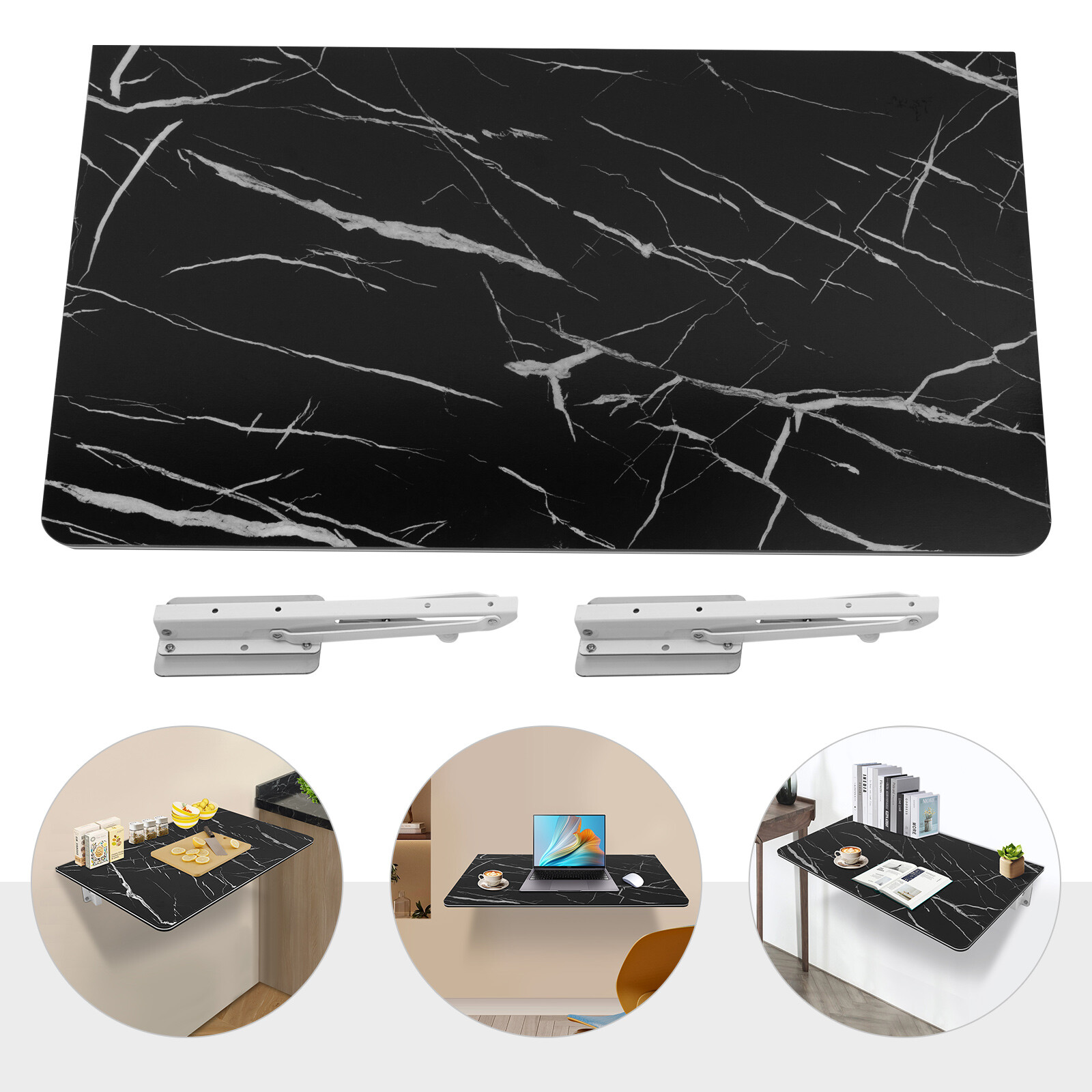 Wall Mounted Desk Folding Wall Desk Wall Mounted Folding Table 35.43*19.69 in