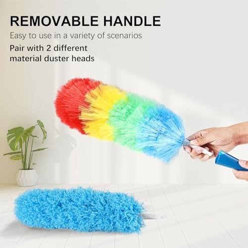Rainbow Static Duster 24inch Reusable Microfiber Electrostatic 24inch-3pcs