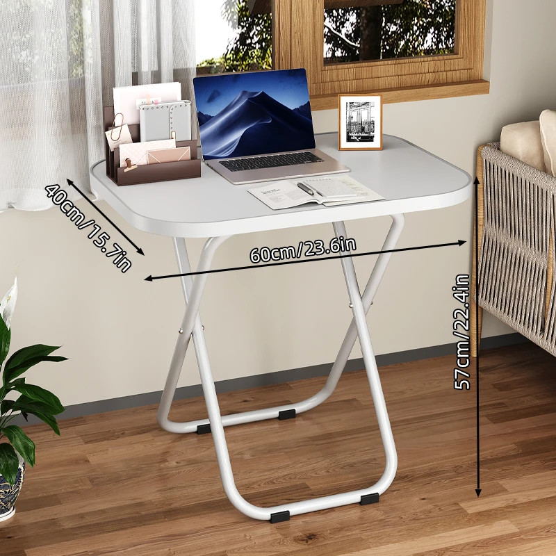 Stable Tray Table with No Assembly Required, TV Dinner Tray for Eating, Foldable