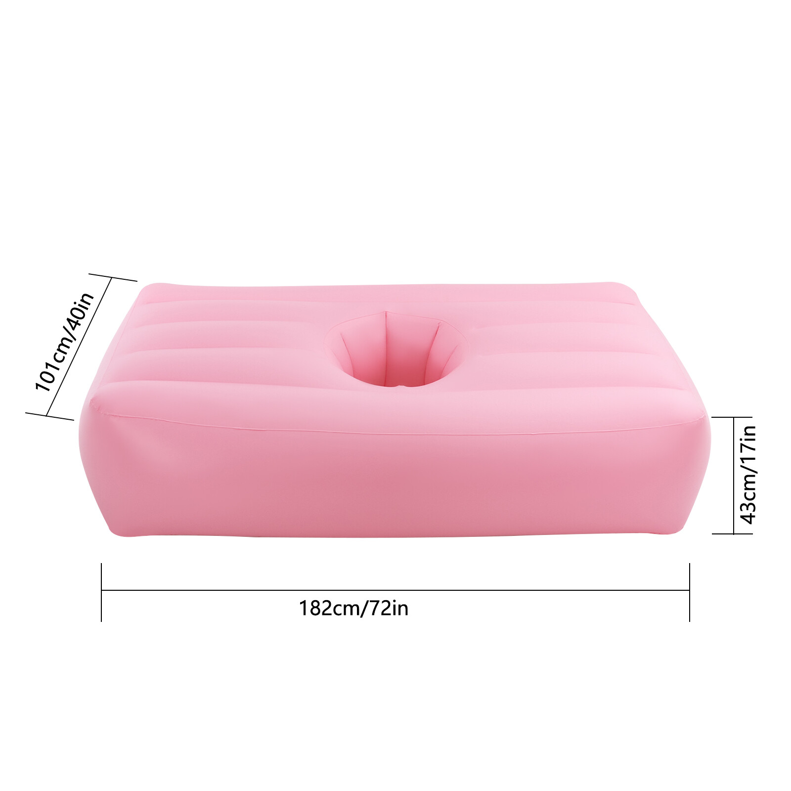 Foldable Inflatable Mattress w/ Reusable Electric Air Pump Post Surgery Recovery