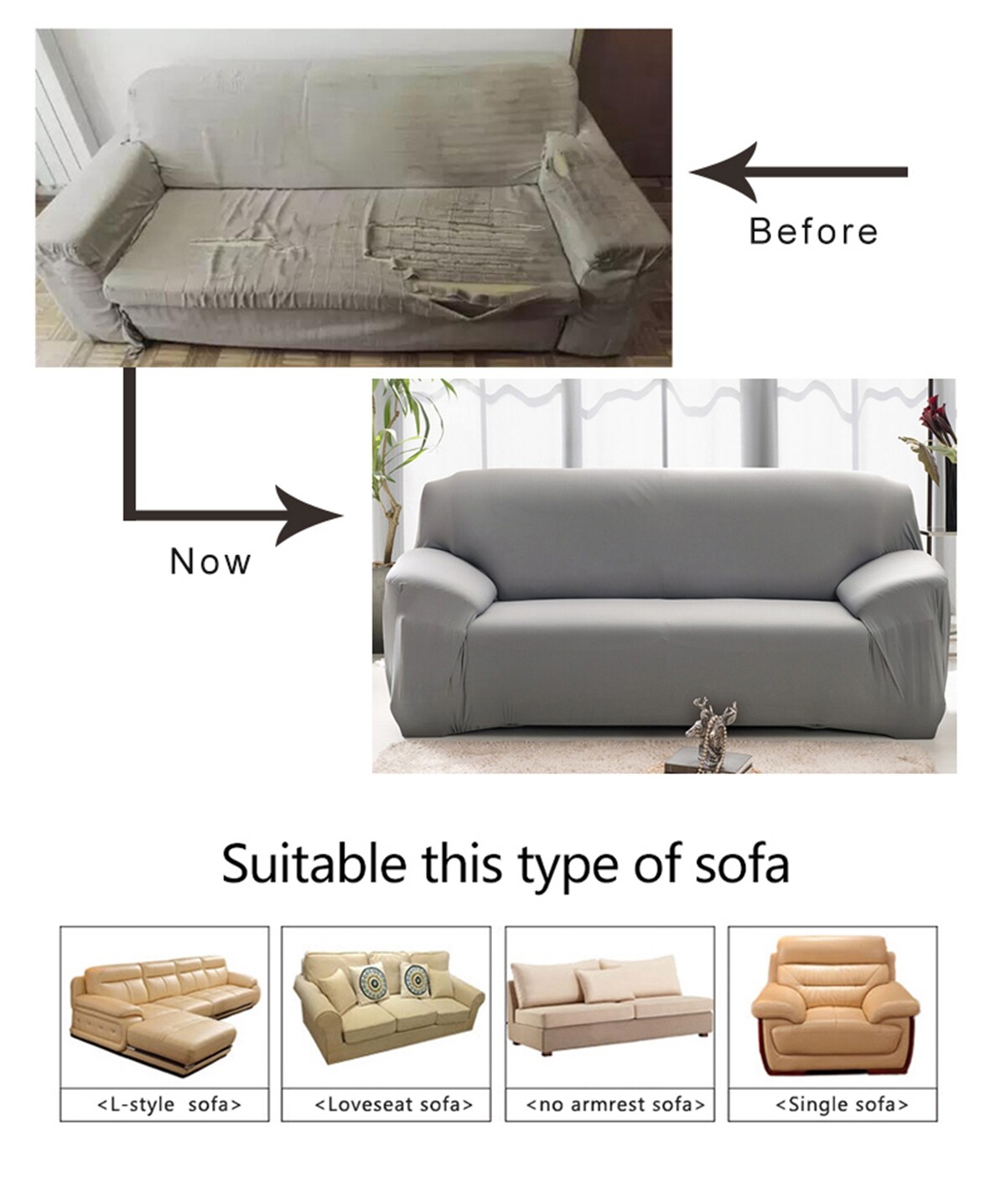 Sofa Cover Couch Covers 1 2 3 4 Seater Slipcover Lounge Chair Protector Stretch