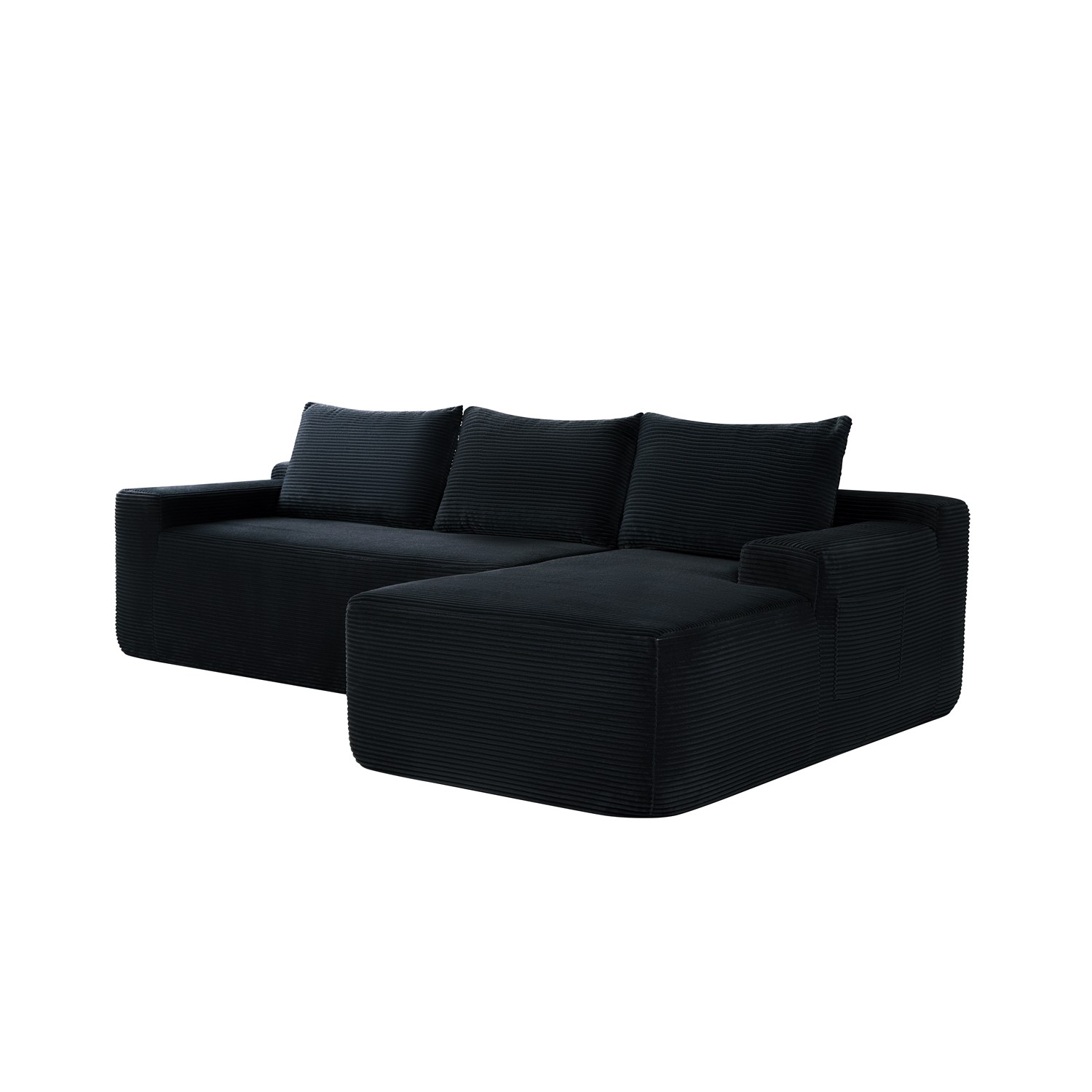 96″ Modular Cloud Sectional Sofa Couch L-Shaped Couch with Chaise Lounge 3 Seat