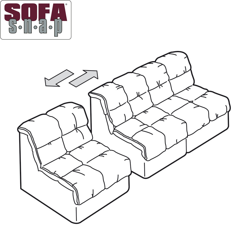 CASE PACK Sofa Snap Sectional Couch Connector (Flat HD Fixed Mount #345)