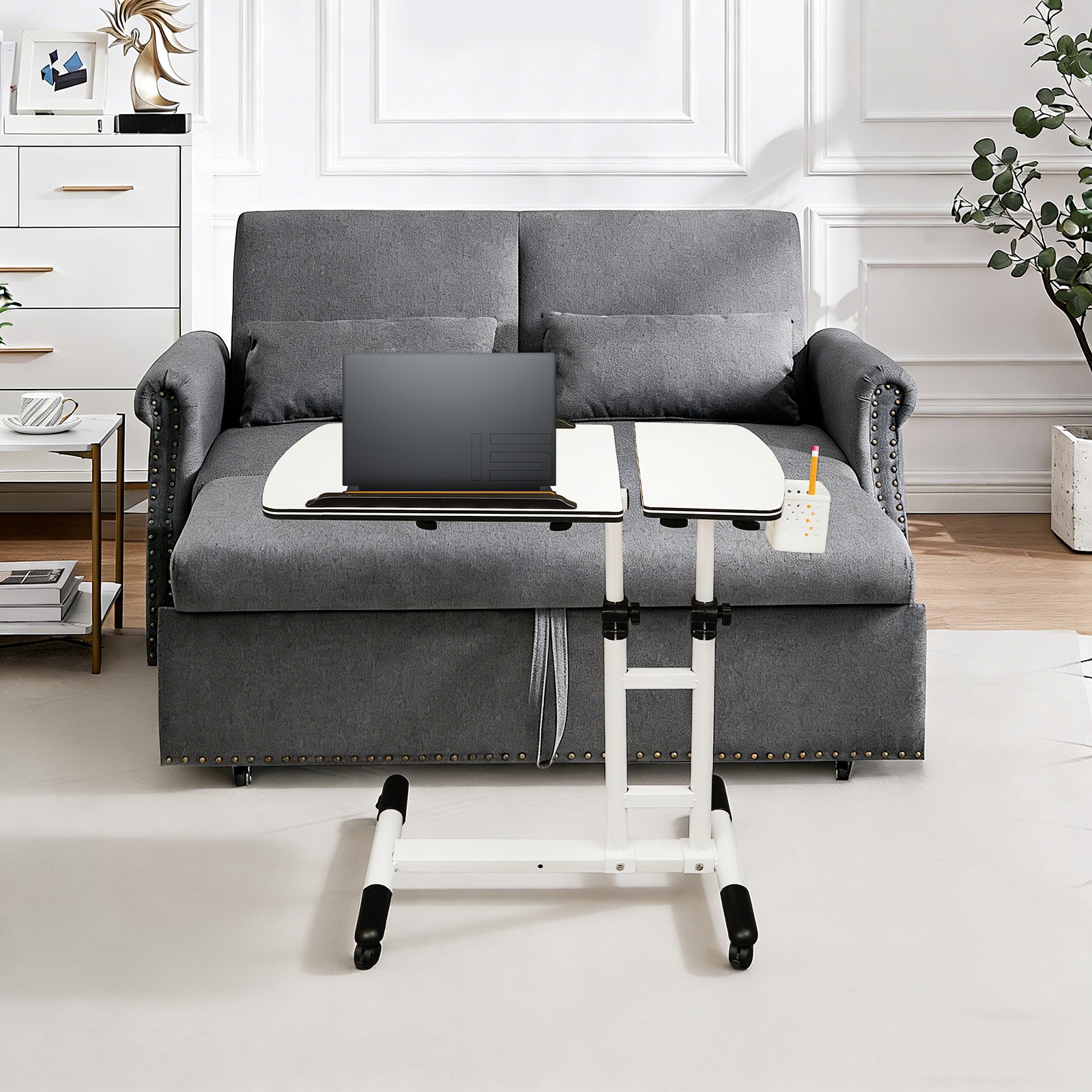 68*40*65-95cm Desk Height Adjustable Computer Table Writing Table Side Table