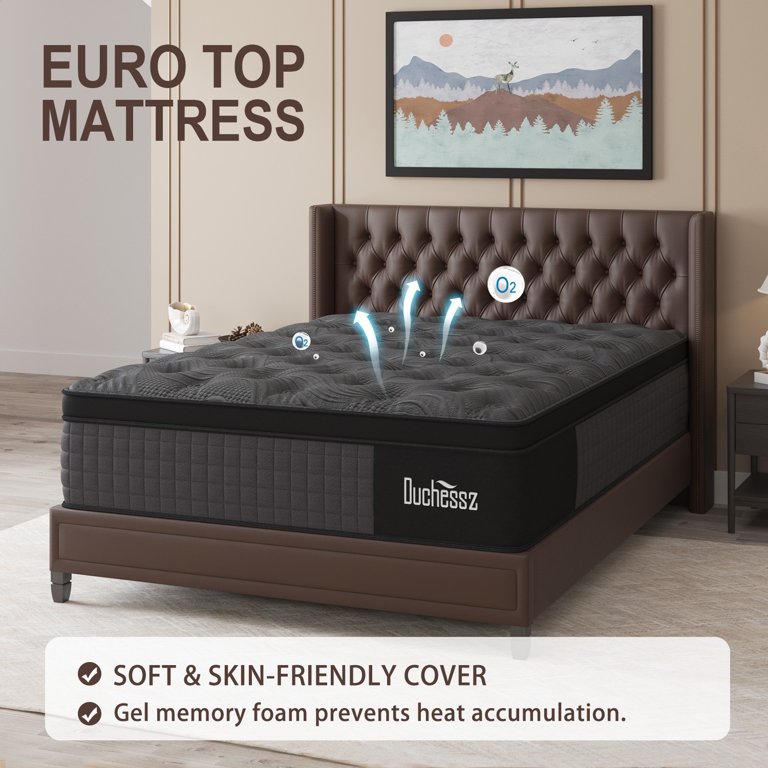 10″12″14″ Twin Full Queen King Size Mattress in a Box Hybrid Spring Memory Foam