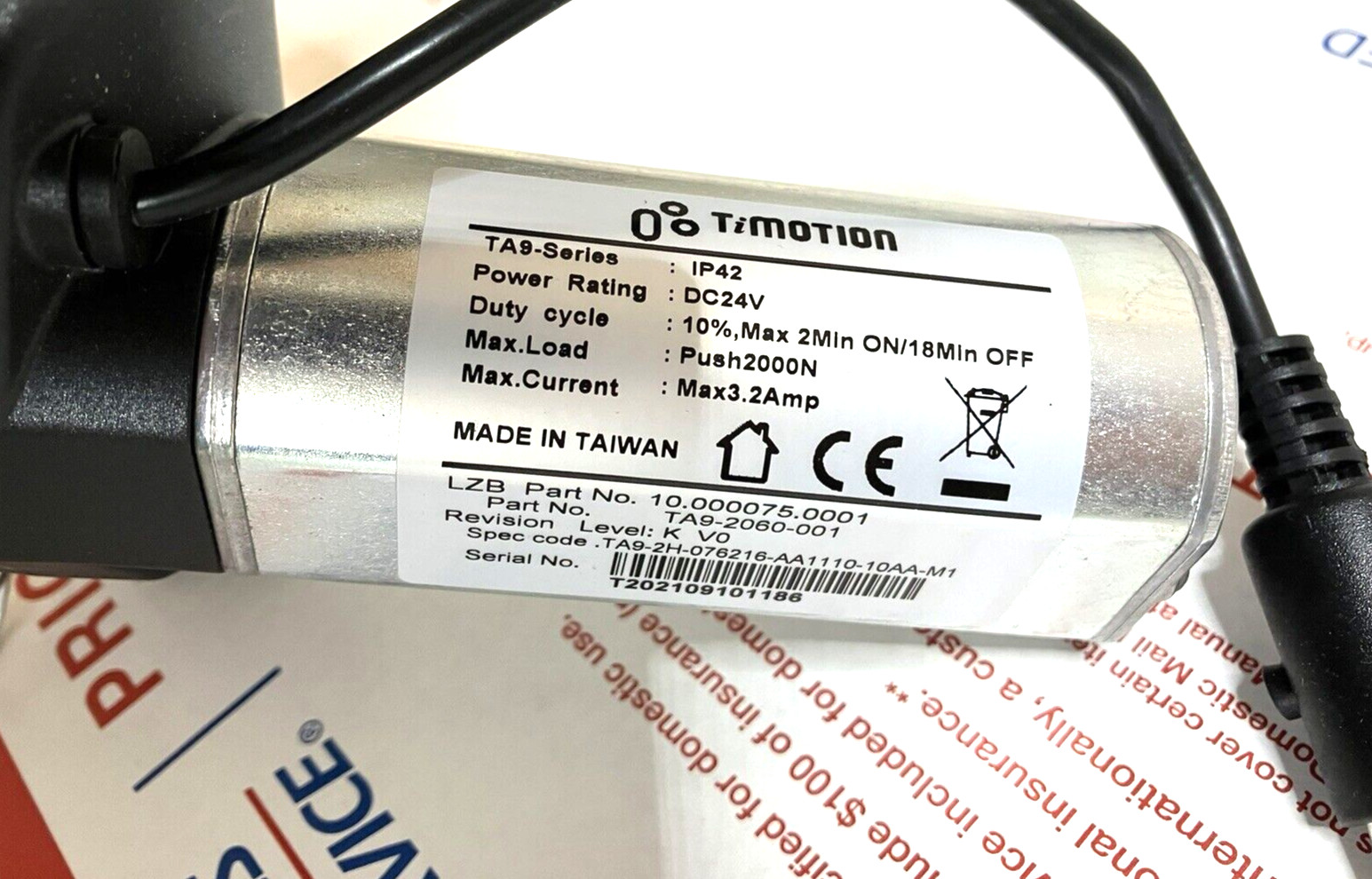 FREE SHIPPING! Lazy La z Boy motor actuator TiMotion TA9 2060 001 10.000075.0001
