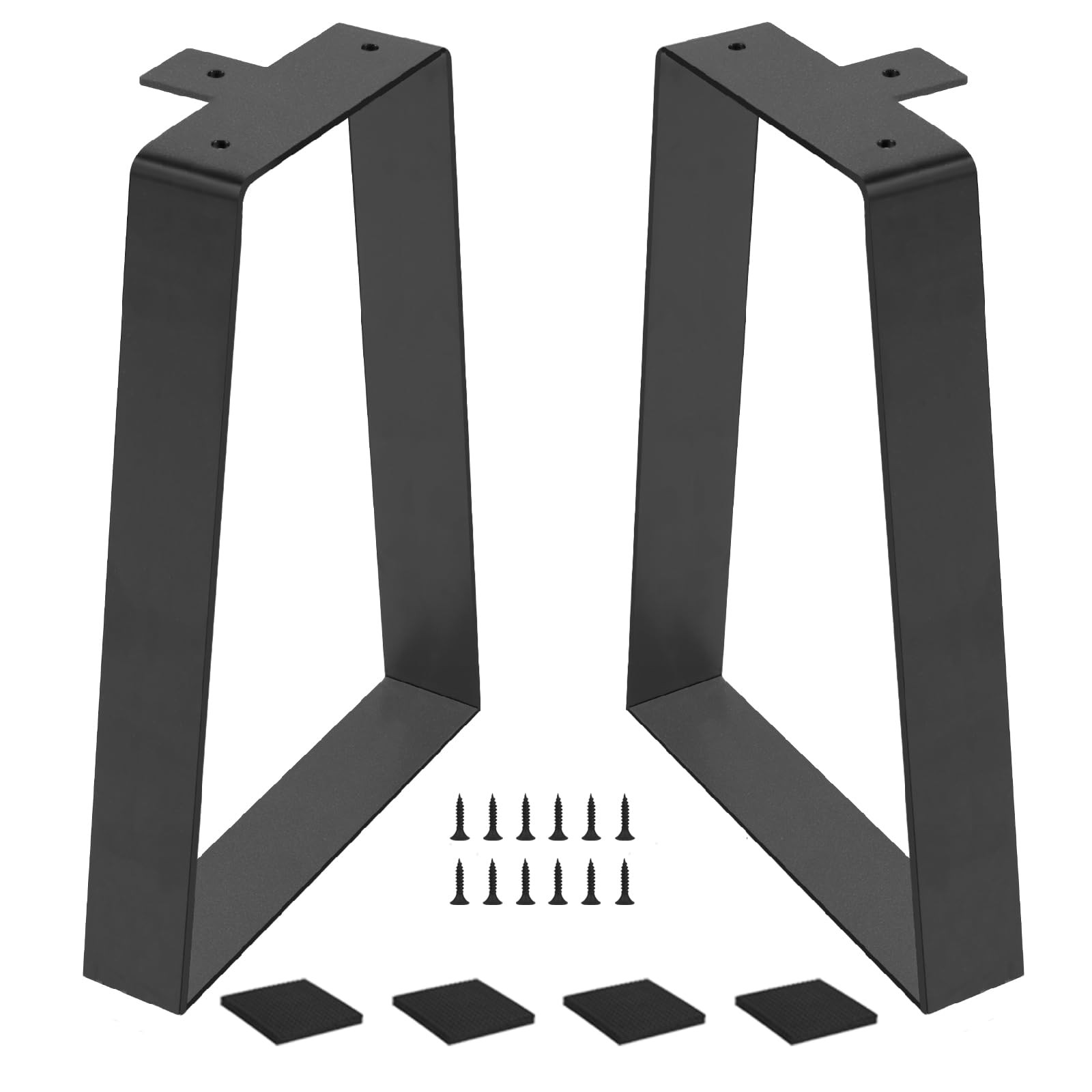 16 ” Trapezoid Metal Table Legs for DIY Furniture Bench Legs Coffee & Side T…