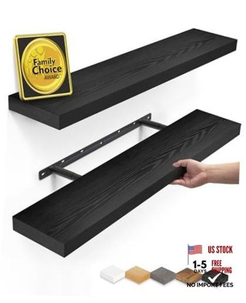 Black Floating Shelves for Wall.5. 22.5inches A. – Universal Classic Style 2