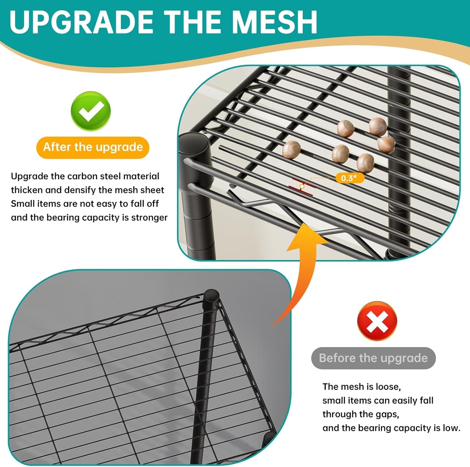Multi-Use Adjustable Metal Storage Rack: Perfect for Closets, Kitchens, and More
