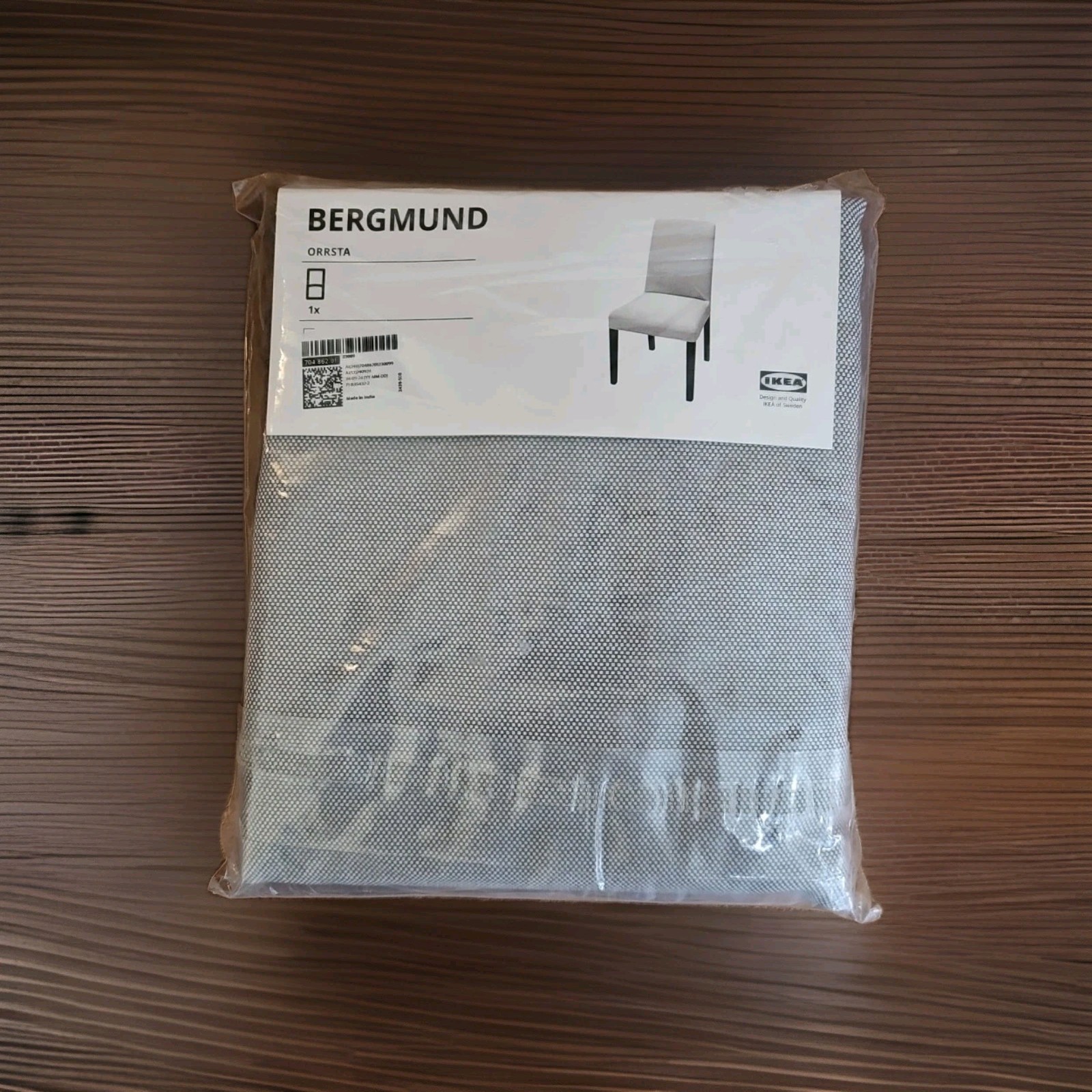Ikea Bergmund Orrsta Slipcover 704.862.01 Grey Chair Cover Made India 2024 NEW