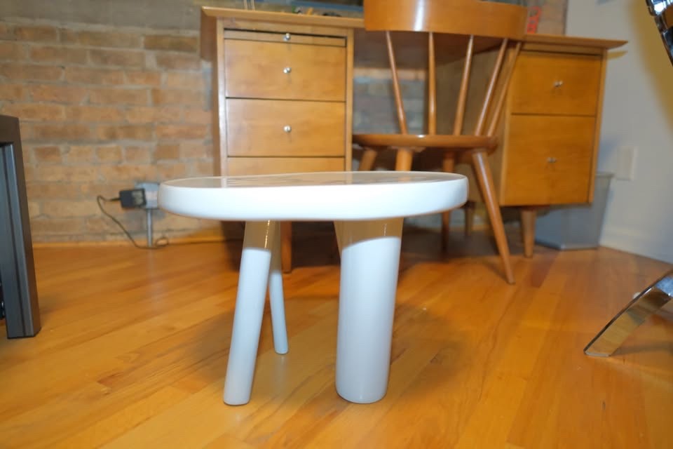 Jaime Hayon for Moooi Element 002 Stool / Side Table Silk Grey