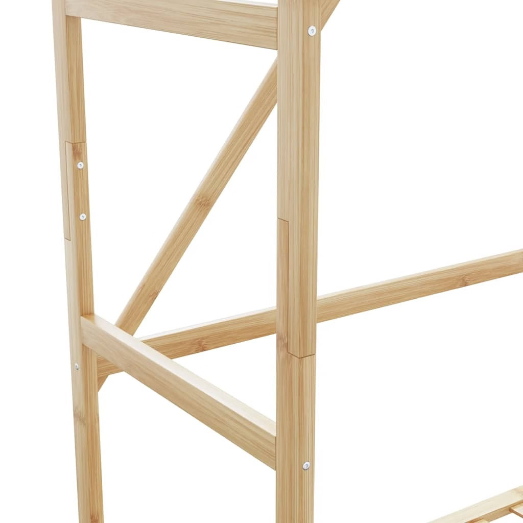 Clothes Rack with Shelves 31.5″x15.7″x68.9″ Bamboo