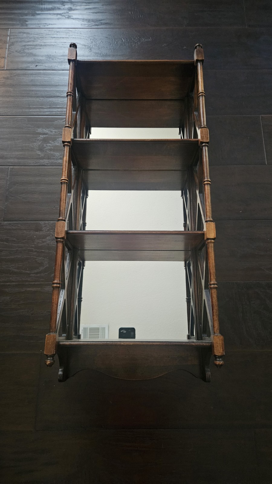 Vintage Wall Shelf, Wood Mirror Wall Shelf,English Wooden Wall Shelf, Butler 333