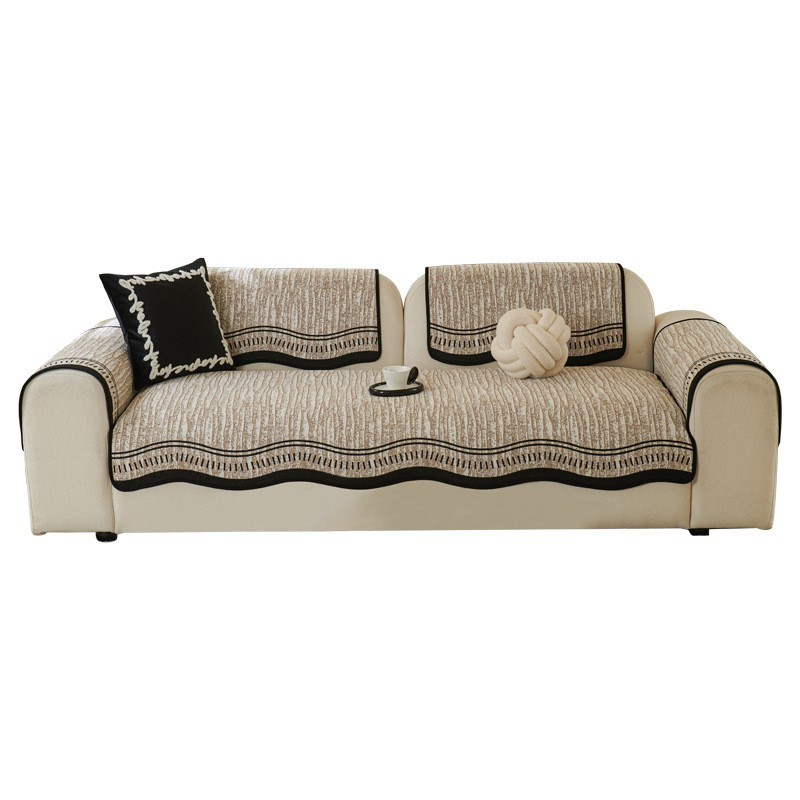 Special-shaped comb-patterned Chenille sofa cushions and furniture protection