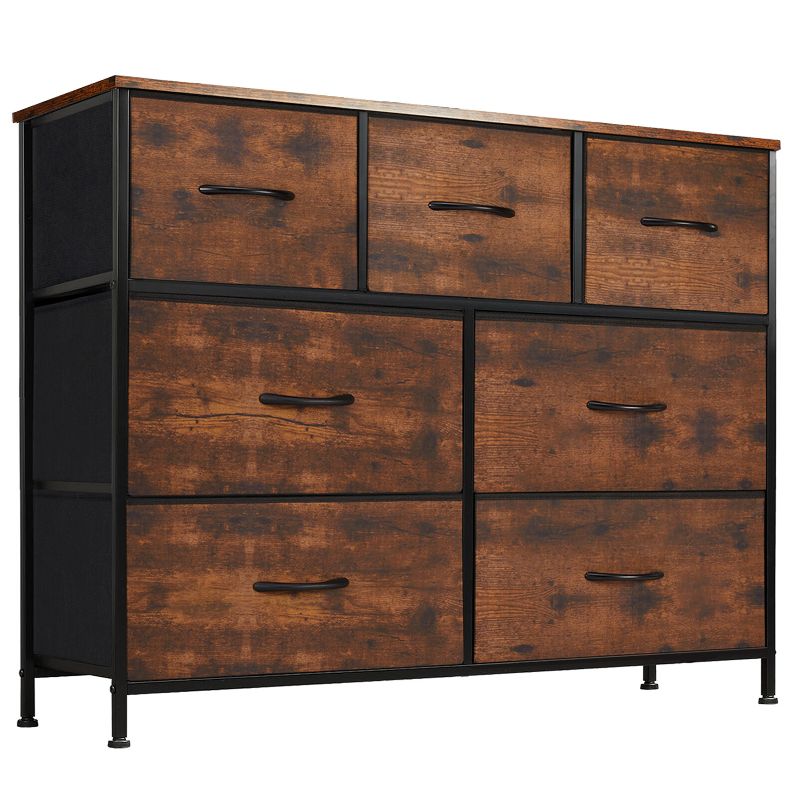 Fabric Drawer Cabinet Large capacity, Easy to clean, Assemble for Home Storage