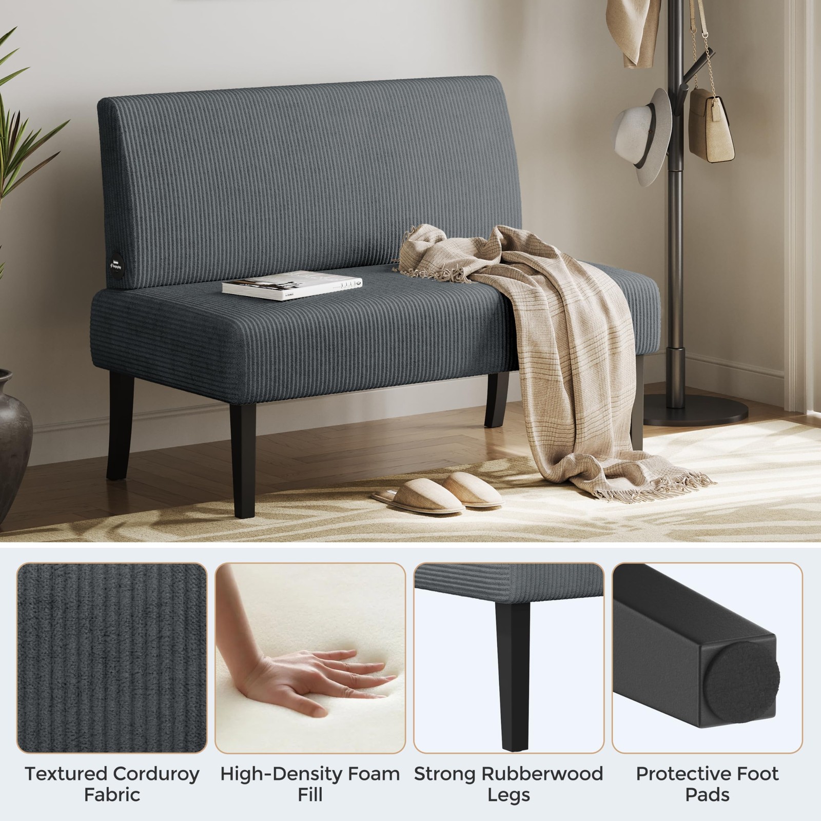 Yaheetech Small 39 inches (W) x 24 (D) x 33.5 (H), Dark Gray