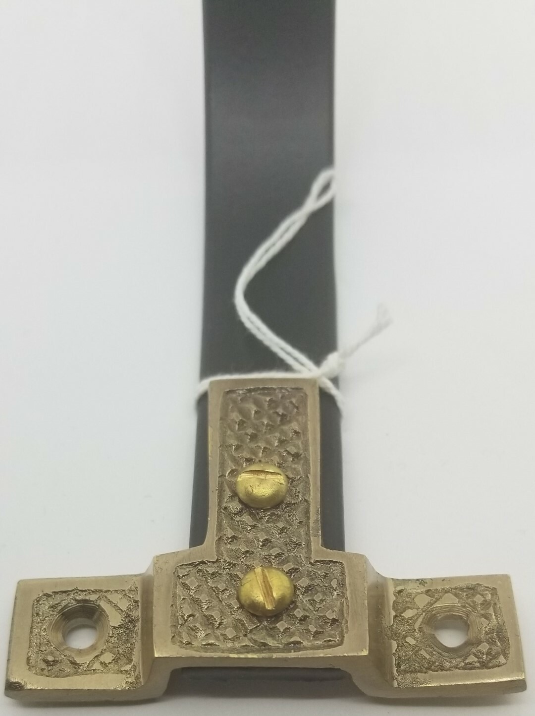 SMALL CAST BRASS Shopkeeper’s Door Bell hanging alert fancy antique vintage old