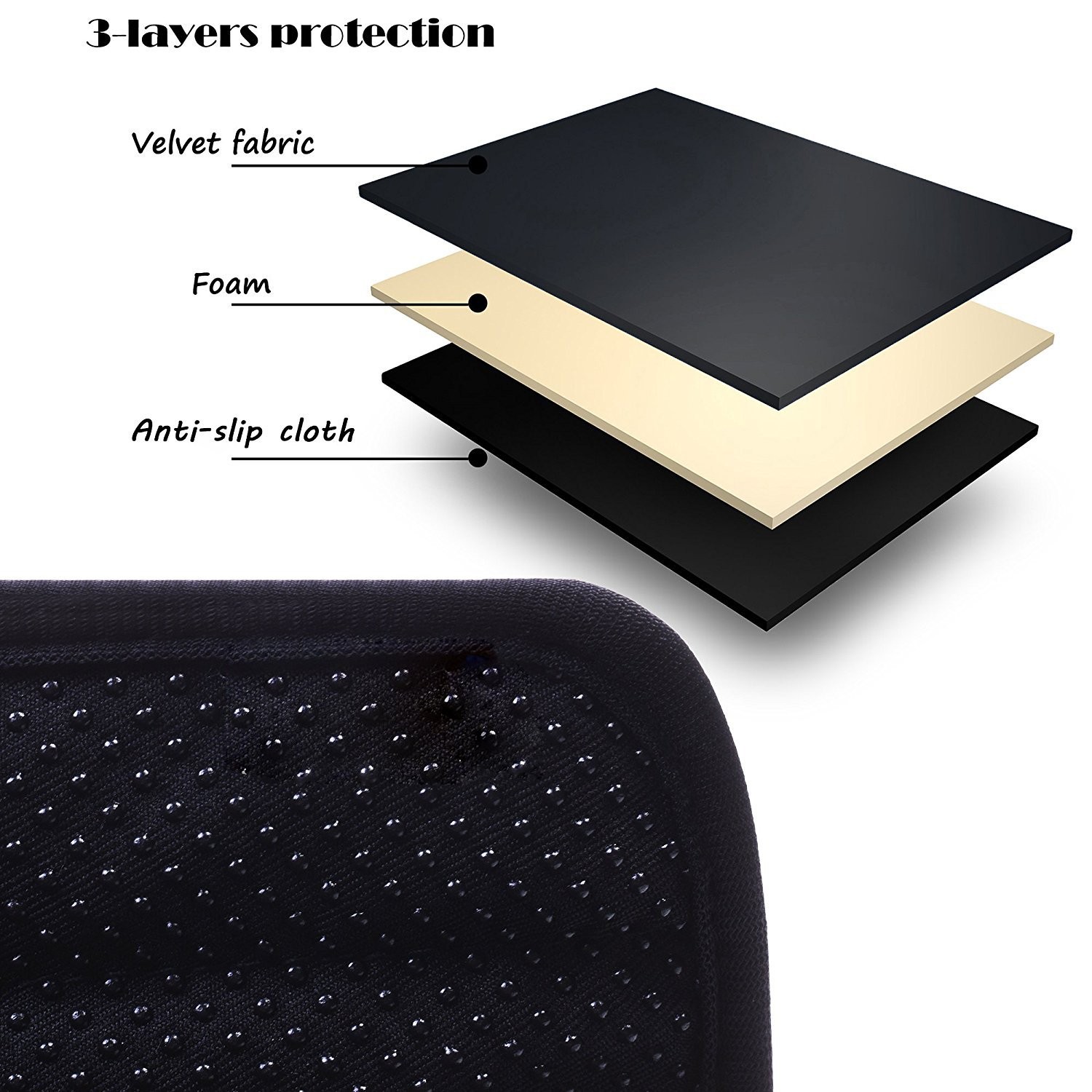 2 Pieces Home Office Polyester Removable Machine Washable Chair Armrest