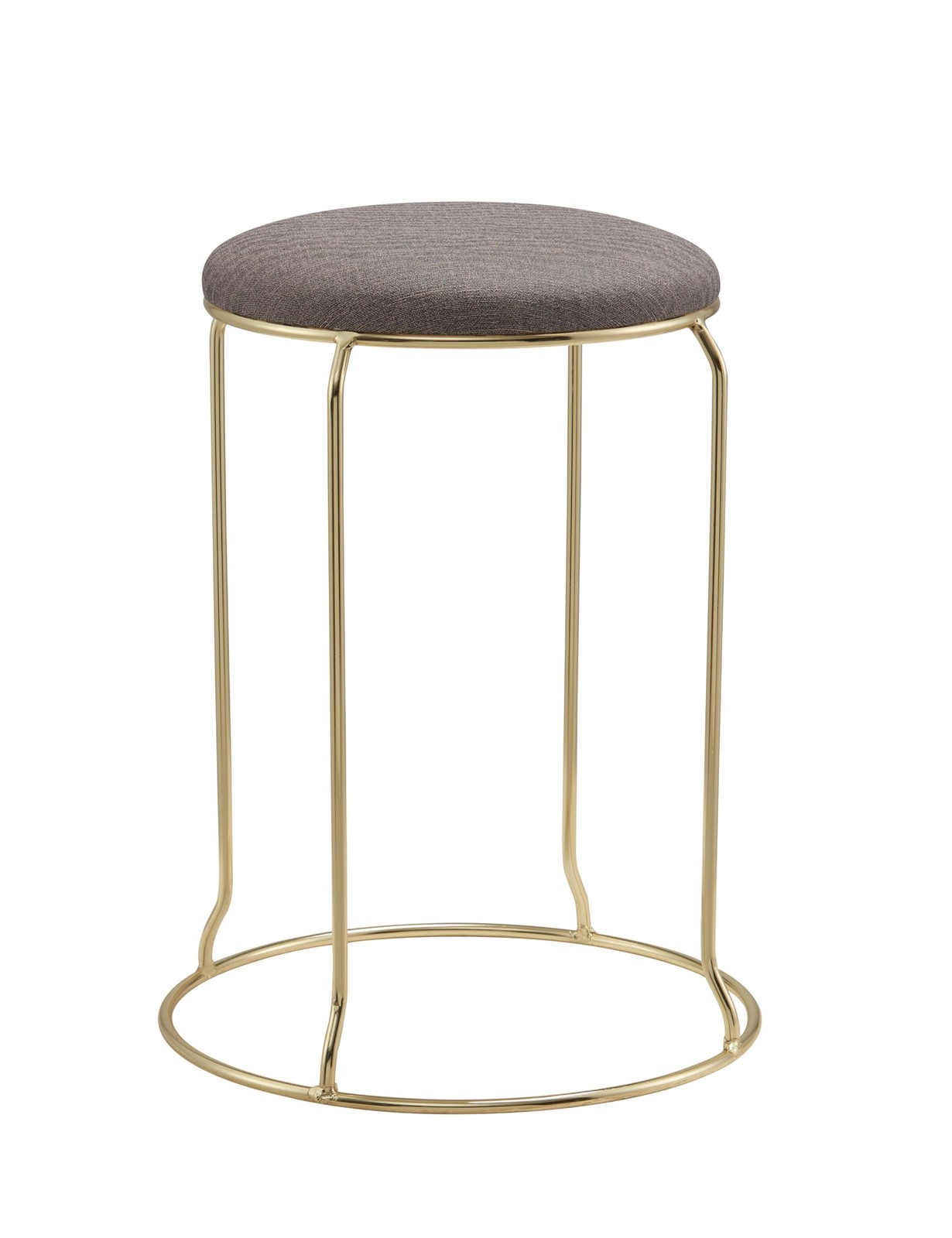 Kings Brand Furniture Set of 4 Stackable 18″ Metal Stools, Dining Chairs, Grey