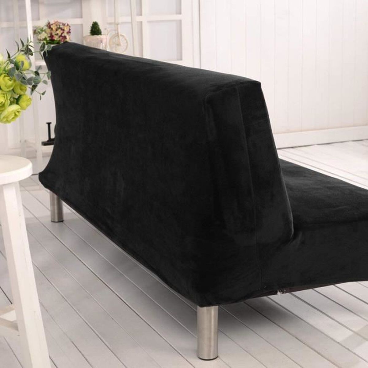 Stretchable Elastic Click-Clack Sofa Bed Without Armrests 160-195 Cm