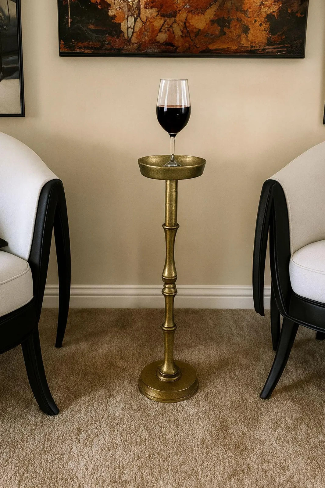 Handmade Brass finish Aluminum Side Table: | Martini table | Home Decor