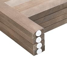 4 Panel Wood Room Divider 5.75 Ft Tall Wall Divider 68.9″ x 15.75″ Each Panel