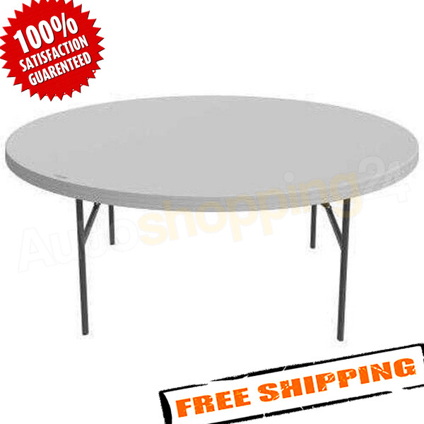 Lifetime 22673 72″ White Granite Round Table