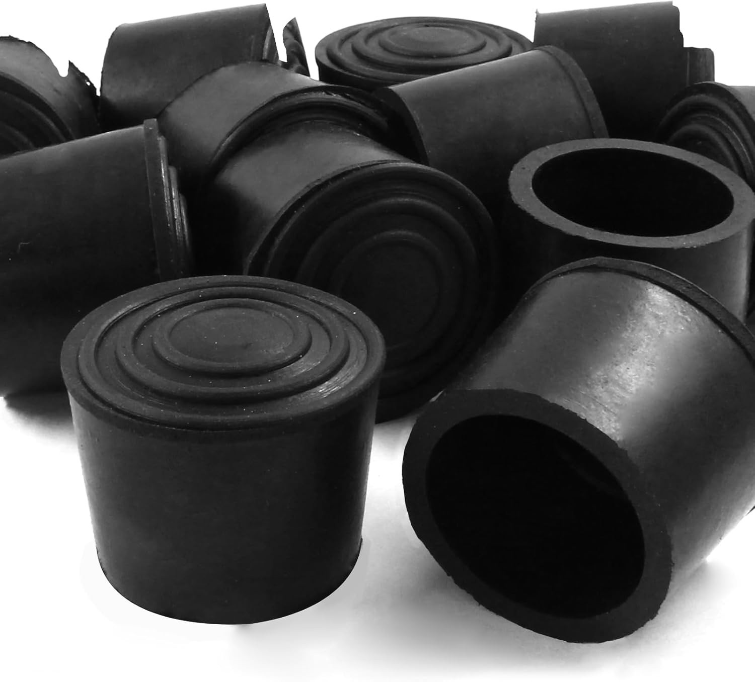 Round PVC Rubber Furniture Covers, 30mm / 1-1/8 Inches Table Chair Leg Tip Prote