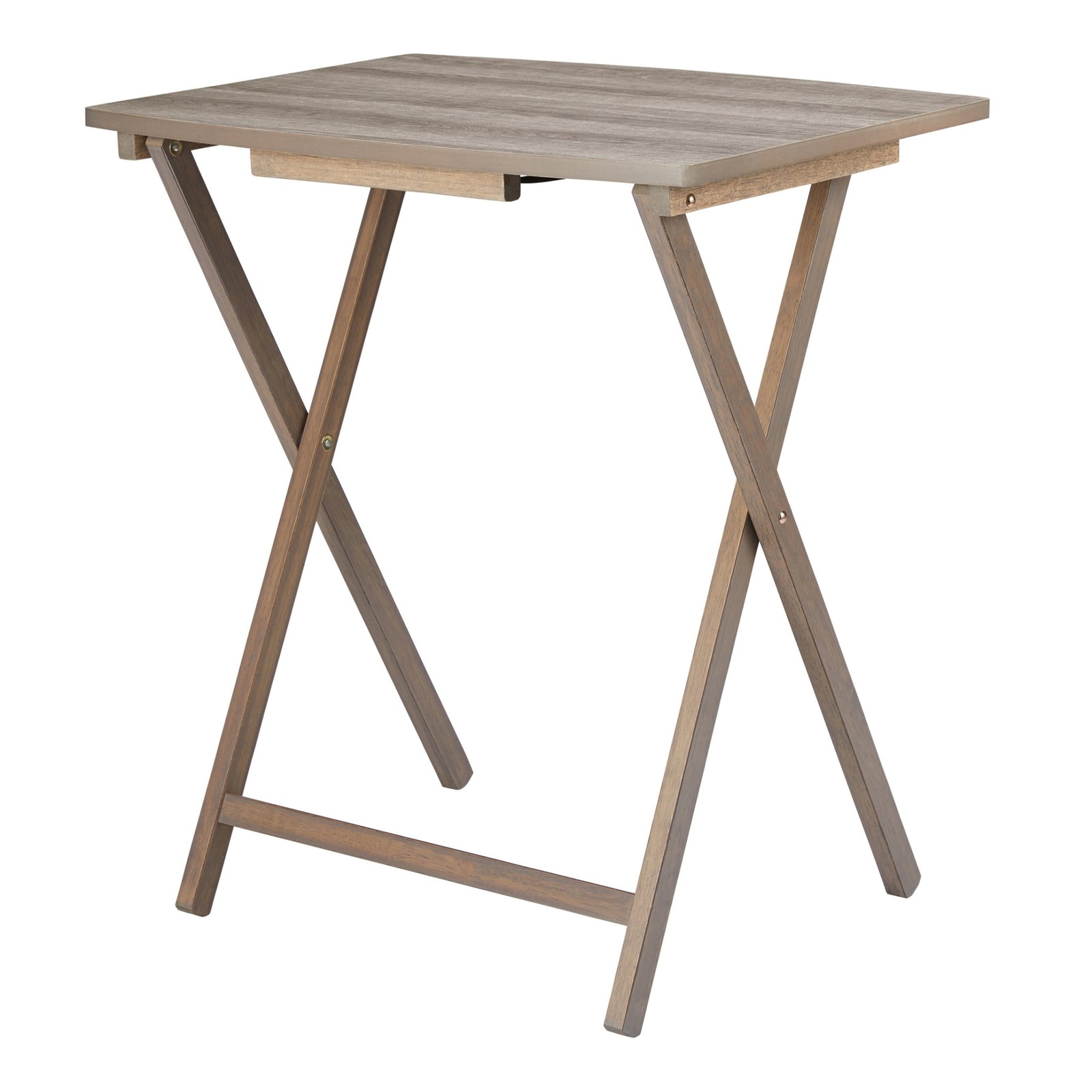 Mainstays Modern Indoor Folding XL Oversized Tray Table L23.5 x W18 x H26 inches