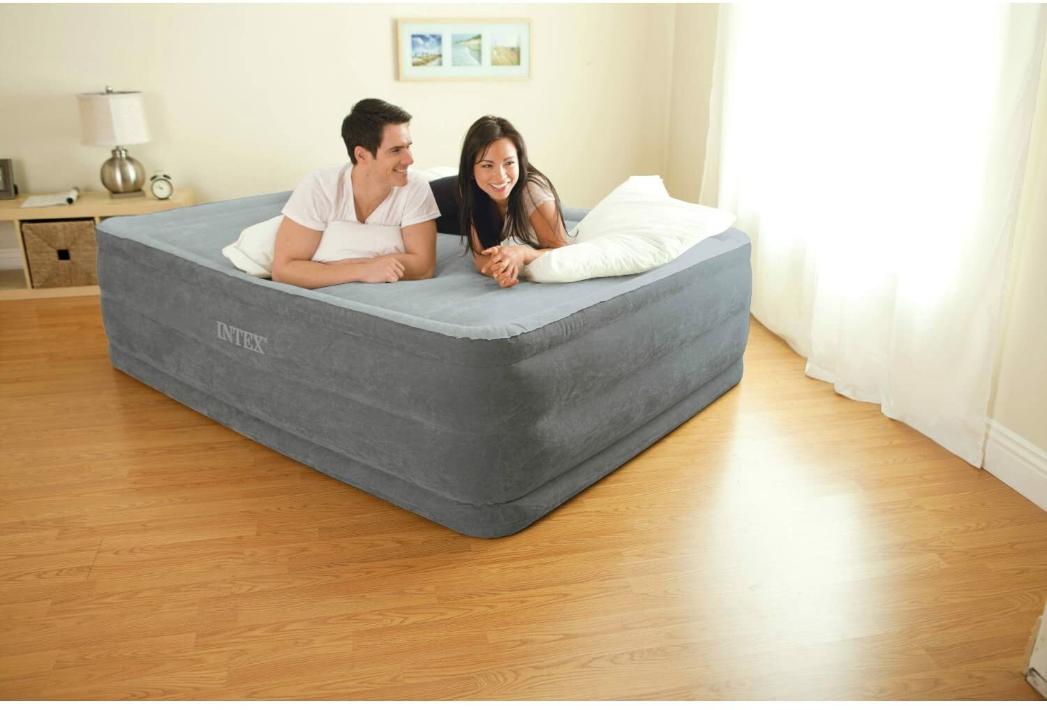 Intex Comfort Plush Elevated Dura-Beam Airbed 22″ queen 64417ED