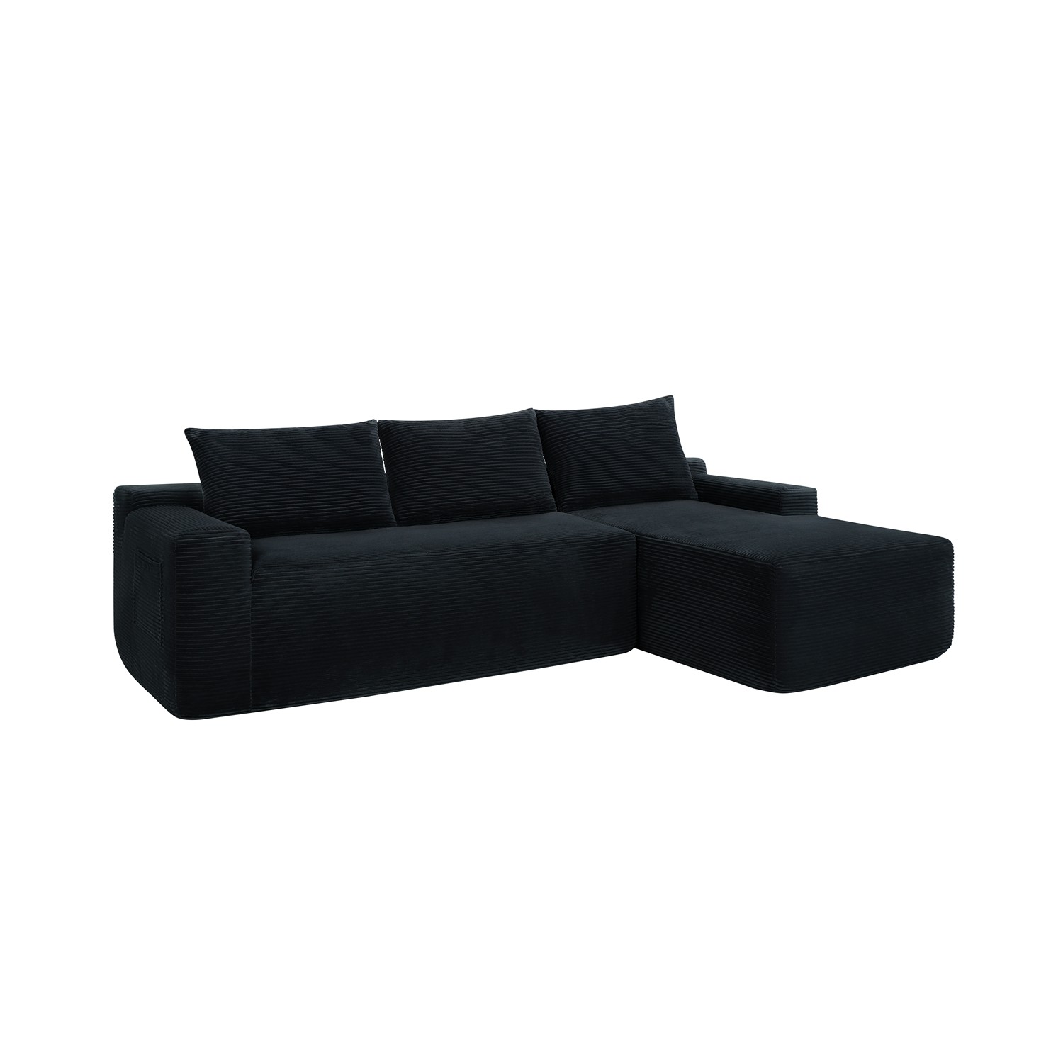 96″ Modular Cloud Sectional Sofa Couch L-Shaped Couch with Chaise Lounge 3 Seat