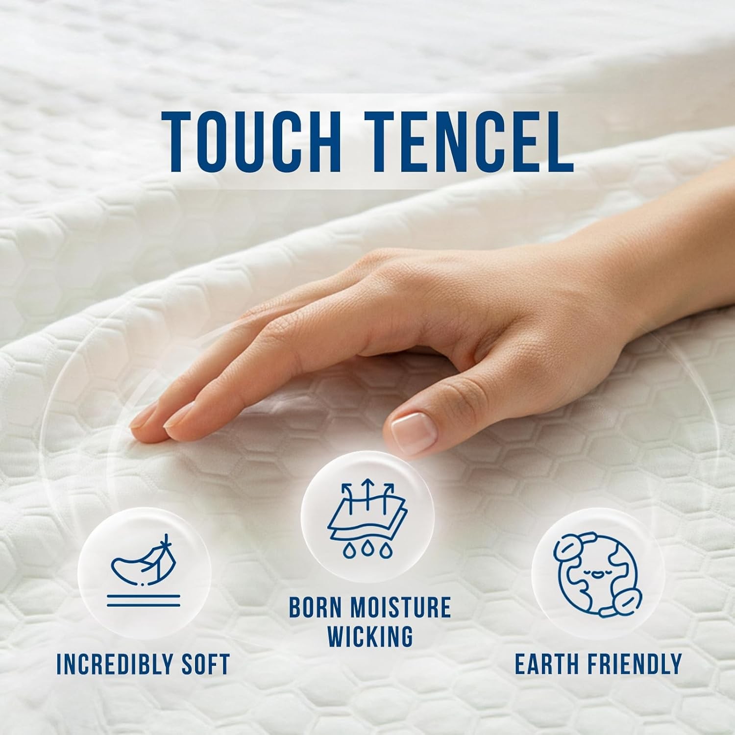 Luxury King Size Tencel Waterproof Mattr Protector Deep Poet –